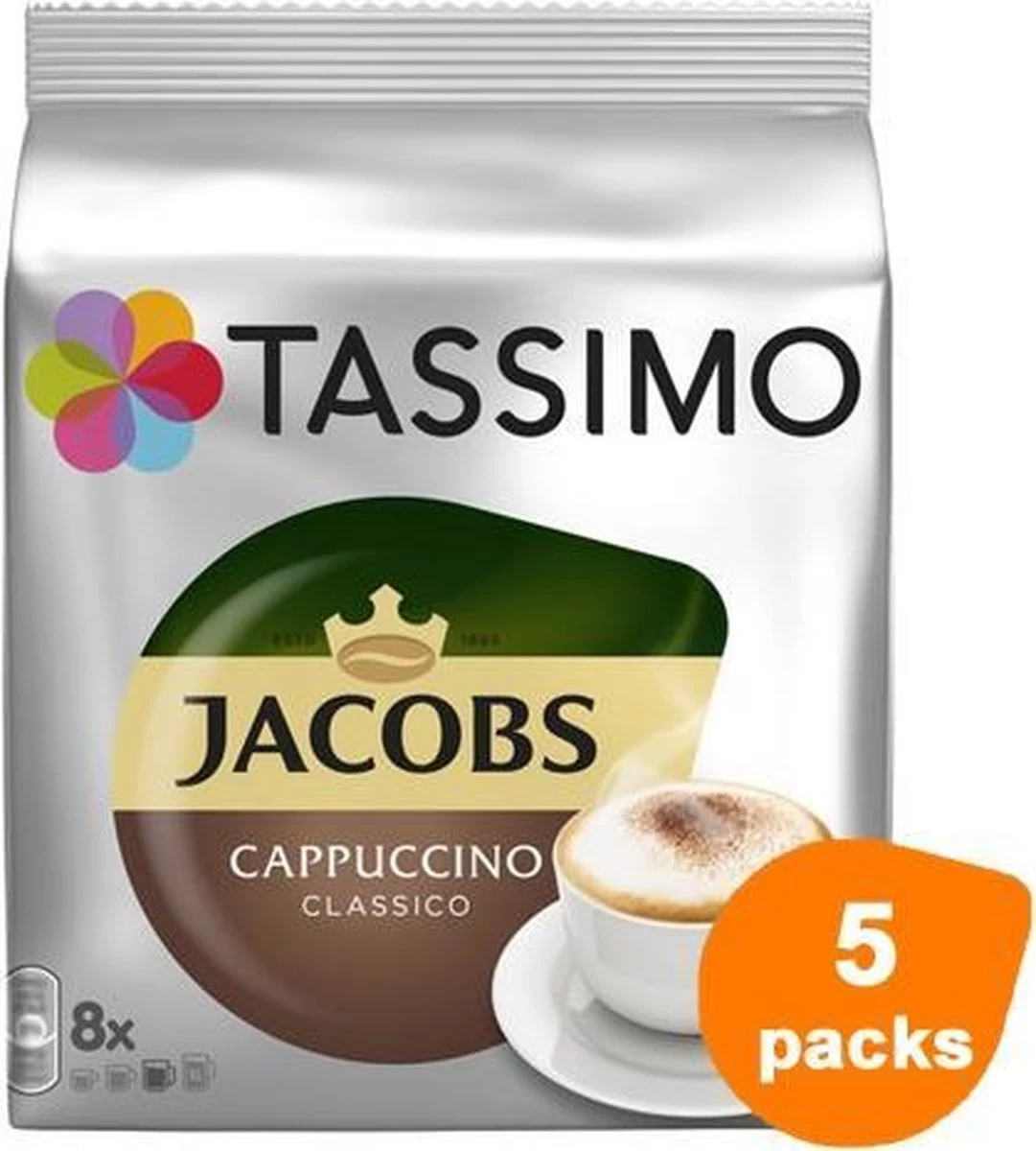 Tassimo - Jacobs Cappuccino Classico - 5x 8 T-Discs 3 Tassimo - Jacobs Cappuccino Classico - 5x 8 T-Discs