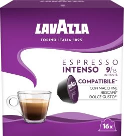 Lavazza Espresso Intenso Capsules - Geschikt Voor Dolce Gusto Apparaat - 16 Stuks X3 -Koffieproducten 1095x1200
