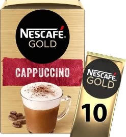 Nescafé Gold Cappuccino Oploskoffie - Ongezoet - 6 Doosjes à 10 Zakjes 9 Nescafé Gold Cappuccino Oploskoffie - Ongezoet - 6 Doosjes à 10 Zakjes -Koffieproducten 1110x1200