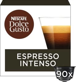 Nescafé Dolce Gusto Espresso Intenso Capsules - 90 Koffiecups 12 Nescafé Dolce Gusto Espresso Intenso Capsules - 90 Koffiecups -Koffieproducten 1116x1200