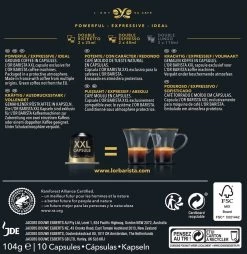 L'OR BARISTA XXL Ristretto (11) - 5 X 10 Koffiecups -Koffieproducten 1168x1200 1