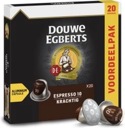 Douwe Egberts Espresso Krachtig Koffiecups - Intensiteit 10/12 - 10 X 20 Capsules 19 Douwe Egberts Espresso Krachtig Koffiecups - Intensiteit 10/12 - 10 X 20 Capsules -Koffieproducten 1171x1200