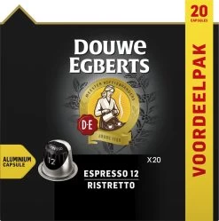 Douwe Egberts Espresso Ristretto (12) - 10 X 20 Koffiecups -Koffieproducten 1189x1200 1