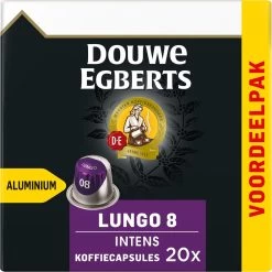 Douwe Egberts Lungo Intens Koffiecups - Intensiteit 8/12 - 10 X 20 Capsules 18 Douwe Egberts Lungo Intens Koffiecups - Intensiteit 8/12 - 10 X 20 Capsules -Koffieproducten 1198x1200