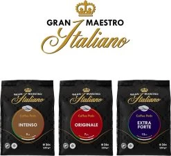 Gran Maestro Italiano – Extra Forte - Koffiepads - Senseo Compatibel Pads – Krachtig En Karakteristiek - 6 X 36 Pads -Koffieproducten 1200x1094 2