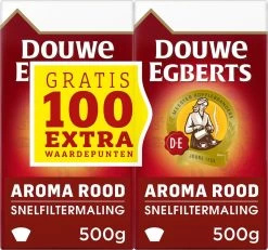 Douwe Egberts Aroma Rood Filterkoffie - Dubbelpak 6 X 1000 Gram -Koffieproducten 1200x1121