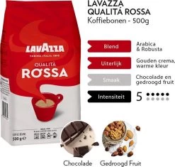 Lavazza Qualita Rossa Koffiebonen - 500 Gram X6 -Koffieproducten 1200x1144