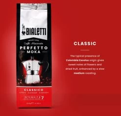 Bialetti Moka Classico Gemalen Koffie - 4 X 250 Gram -Koffieproducten 1200x1147 1