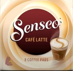 Senseo Café Latte Koffiepads - 2/9 Intensiteit - 4 X 8 Pads -Koffieproducten 1200x1157 2
