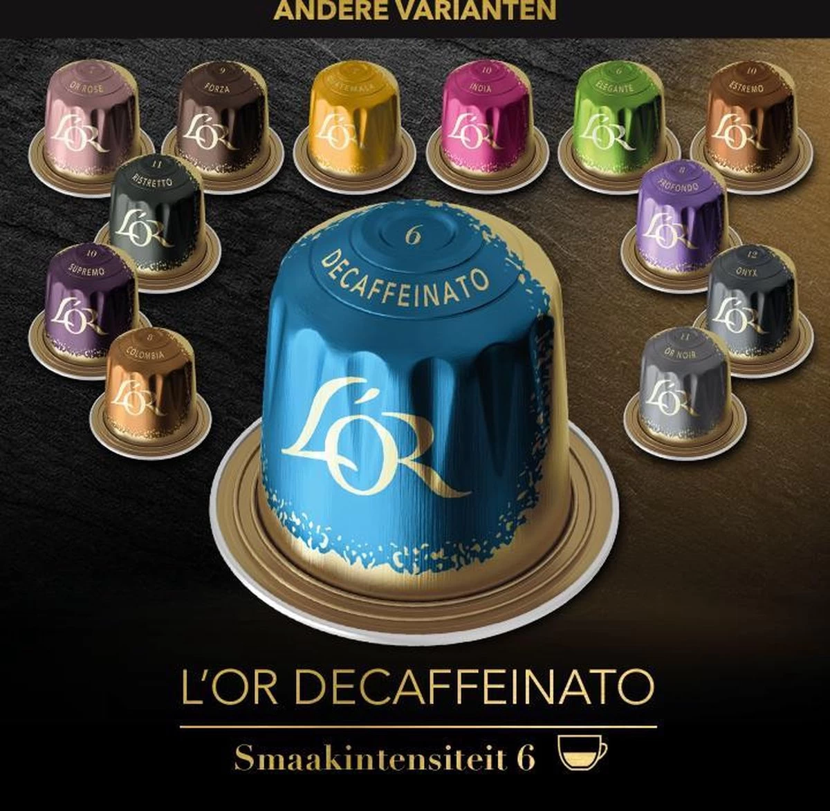 L'OR Espresso Decaffeinato Koffiecups - Intensiteit 6/12 - 10 X 10 Capsules 12 L'OR Espresso Decaffeinato Koffiecups - Intensiteit 6/12 - 10 X 10 Capsules - Afbeelding 10