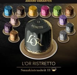 L'OR Espresso Ristretto Koffiecups - Intensiteit 11/12 - 4 X 40 Capsules 25 L'OR Espresso Ristretto Koffiecups - Intensiteit 11/12 - 4 X 40 Capsules -Koffieproducten 1200x1173 15