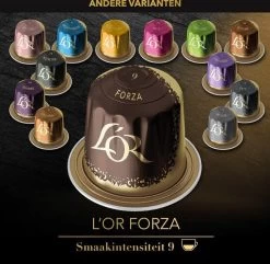 L'OR Espresso Forza Koffiecups - Intensiteit 9/12 - 10 X 10 Capsules -Koffieproducten 1200x1173 7