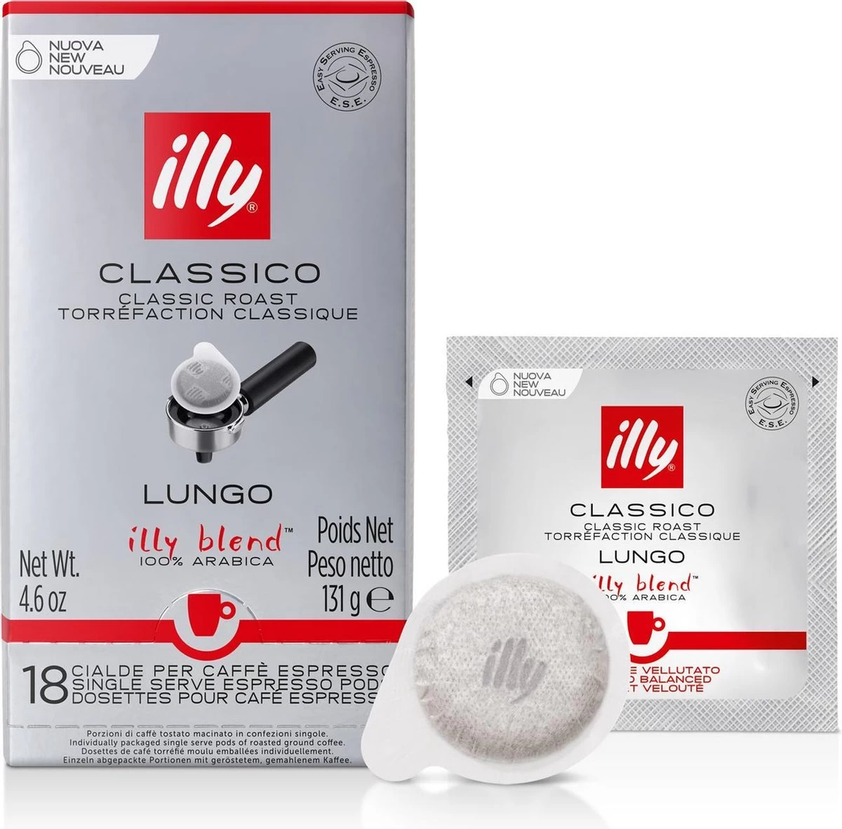 Illy - E.S.E. Servings Classico Lungo 12 X 18 Stuks 5 Illy - E.S.E. Servings Classico Lungo 12 X 18 Stuks - Afbeelding 3