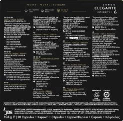 L'OR Lungo Elegante Koffiecups - Intensiteit 6/12 - 10 X 20 Capsules 15 L'OR Lungo Elegante Koffiecups - Intensiteit 6/12 - 10 X 20 Capsules -Koffieproducten 1200x1186 6