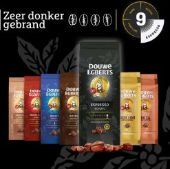 Douwe Egberts Espresso Koffiebonen - 4 X 1000 Gram - Extra Grote Verpakking -Koffieproducten 1200x1191 2