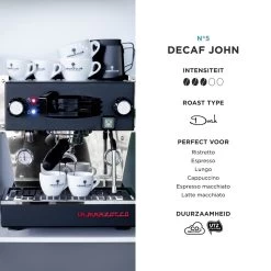 Aroma Club - Cafeïnevrije Koffiebonen 1KG - No. 5 Decaf John - Koffie Intensiteit 3/5 -Koffieproducten 1200x1200 181