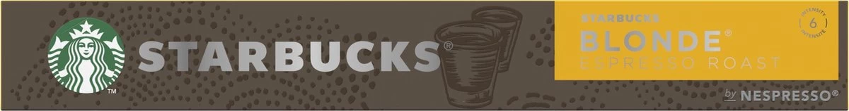 Starbucks By Nespresso Blonde Espresso Roast Capsules - 120 Koffiecups 6 Starbucks By Nespresso Blonde Espresso Roast Capsules - 120 Koffiecups - Afbeelding 4
