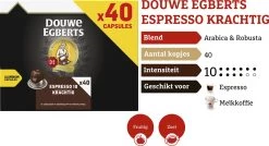 Douwe Egberts Espresso Krachtig (10) - 5 X 40 Koffiecups -Koffieproducten 1200x653