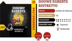 Douwe Egberts Espresso Ristretto (12) - 10 X 20 Koffiecups -Koffieproducten 1200x681 1