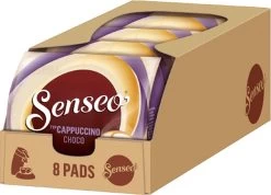 Senseo Cappuccino Choco Koffiepads - 2/9 Intensiteit - 4 X 8 Pads -Koffieproducten 1200x863