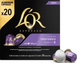 L'OR Lungo Profondo Koffiecups - Intensiteit 8/12 - 10 X 20 Capsules -Koffieproducten 1200x975 4