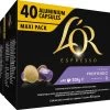 L'OR Lungo Profondo Koffiecups - Intensiteit 8/12 - 4 X 40 Capsules