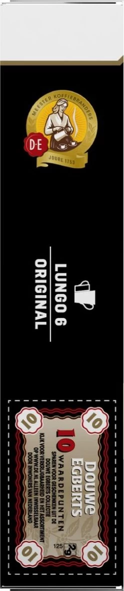 Douwe Egberts Lungo Original Koffiecups - Intensiteit 6/12 - 10 X 10 Capsules -Koffieproducten 252x1200 2