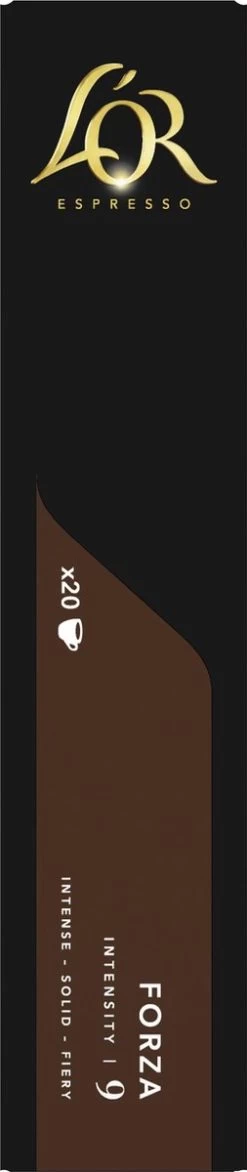 L'OR Espresso Forza Koffiecups - Intensiteit 9/12 - 10 X 20 Capsules -Koffieproducten 253x1200 2