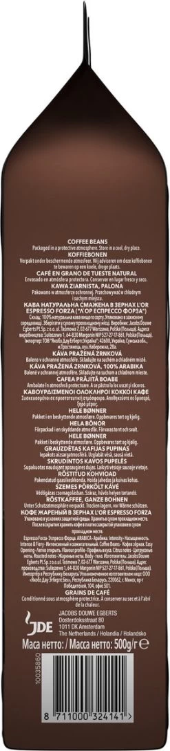 L'OR Espresso Forza Koffiebonen (9) - 4 X 500 Gram -Koffieproducten 273x1200 1