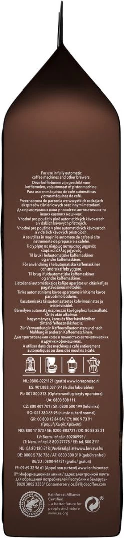 L'OR Espresso Forza Koffiebonen (9) - 4 X 500 Gram -Koffieproducten 277x1200 1