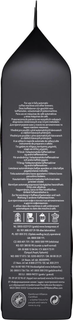 L'OR Espresso Onyx Koffiebonen (12) - 4 X 500 Gram -Koffieproducten 277x1200