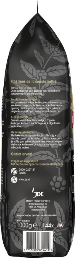 Douwe Egberts Espresso Koffiebonen - 4 X 1000 Gram - Extra Grote Verpakking -Koffieproducten 350x1200 1