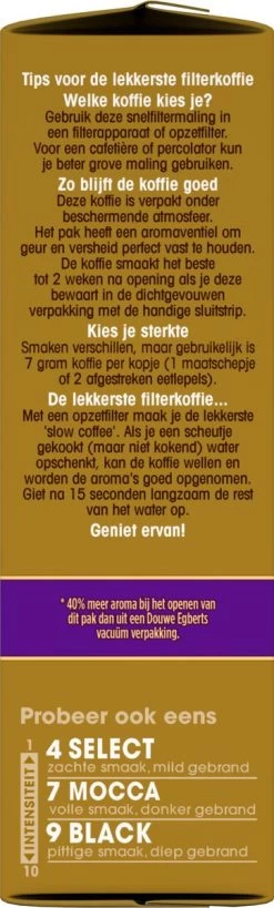 Douwe Egberts Excellent - Filterkoffie - 12 X 250 Gram -Koffieproducten 362x1200 1