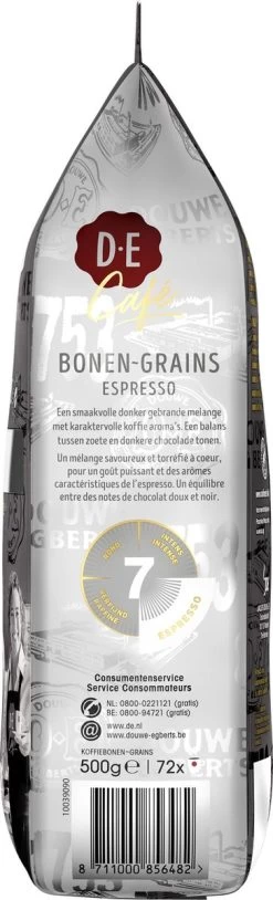 Douwe Egberts D.E Café Espresso Koffiebonen - Intensiteit 7/9 - 4 X 500 Gram -Koffieproducten 364x1200 19