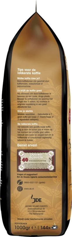 Douwe Egberts Excellent Gold Koffiebonen - 5/9 Intensiteit - 4 X 1kg -Koffieproducten 364x1200 7
