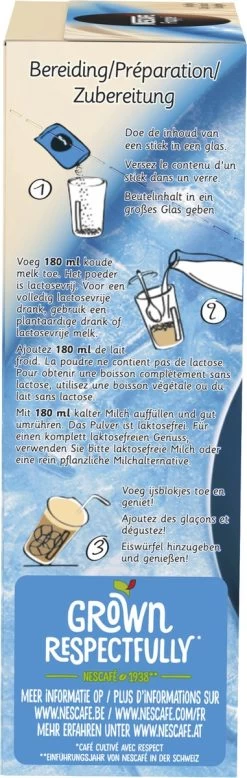 Nescafé Frappé Oploskoffie - 5 Doosjes à 10 Zakjes -Koffieproducten 381x1200