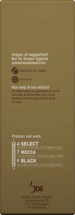 Douwe Egberts Excellent Filterkoffie - 6 X 500 Gram -Koffieproducten 420x1200 3
