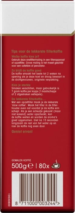 Douwe Egberts Aroma Rood Filterkoffie - Dubbelpak 6 X 1000 Gram -Koffieproducten 423x1200