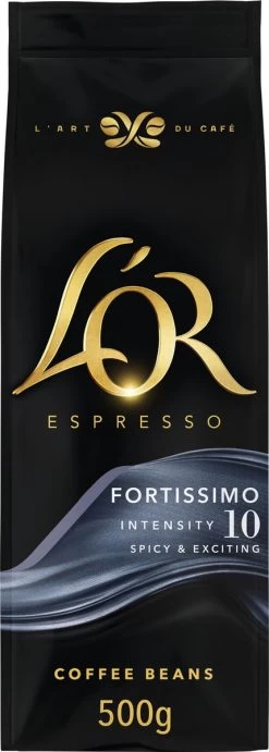 L'OR Espresso Fortissimo Koffiebonen (10) - 4 X 500 Gram -Koffieproducten 429x1200 1