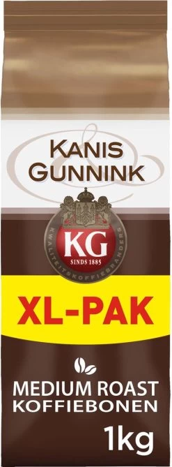Kanis & Gunnink Medium Roast Koffiebonen - 4 X 1000 Gram - Voordeelverpakking 14 Kanis & Gunnink Medium Roast Koffiebonen - 4 X 1000 Gram - Voordeelverpakking -Koffieproducten 443x1200