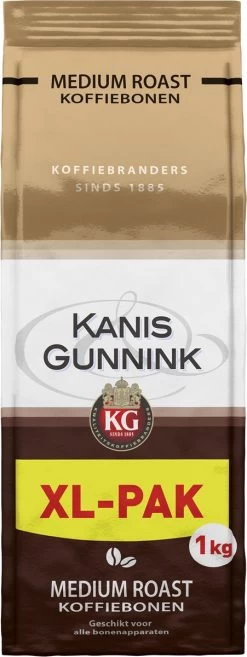 Kanis & Gunnink Medium Roast Koffiebonen - 4 X 1000 Gram - Voordeelverpakking 15 Kanis & Gunnink Medium Roast Koffiebonen - 4 X 1000 Gram - Voordeelverpakking -Koffieproducten 451x1200