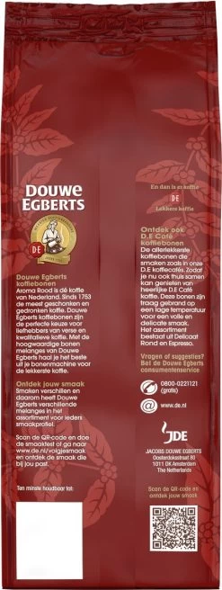 Douwe Egberts Aroma Rood Koffiebonen - 6 X 500 Gram -Koffieproducten 452x1200 3