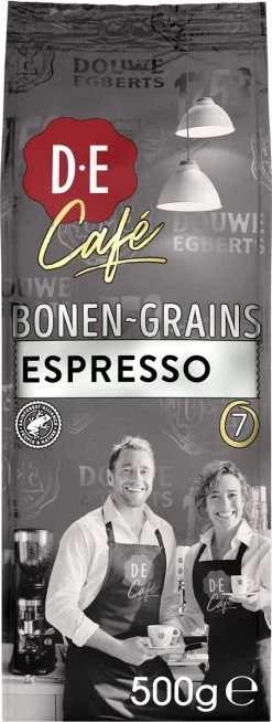Douwe Egberts D.E Café Espresso Koffiebonen - Intensiteit 7/9 - 4 X 500 Gram -Koffieproducten 453x1200 12