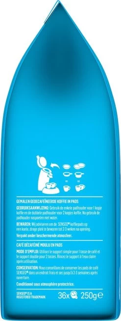 Senseo Decaf Koffiepads - 5/9 Intensiteit - 10 X 36 Pads -Koffieproducten 454x1200 4