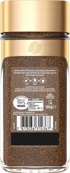 Nescafé Gold Decafé Oploskoffie - 6 Potten à 100 Gram -Koffieproducten 488x1200