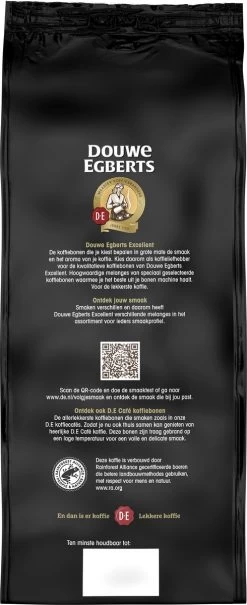 Douwe Egberts Excellent Gold Koffiebonen - 5/9 Intensiteit - 4 X 1kg -Koffieproducten 490x1200 1
