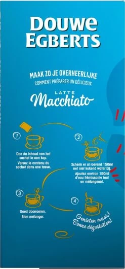 Douwe Egberts Verwenkoffie Latte Macchiato Oploskoffie - 5 X 8 Zakjes -Koffieproducten 559x1200 1