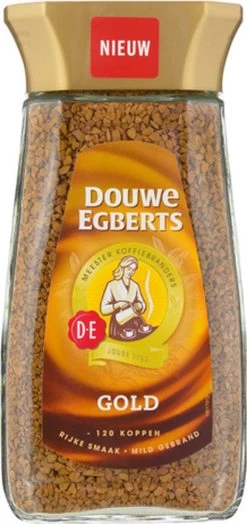Douwe Egberts Gold Oploskoffie - 6 X Pot Van 200 Gram -Koffieproducten 566x1200 1