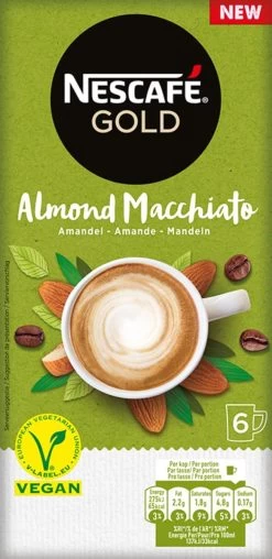 Nescafé Gold Almond Macchiato Oploskoffie - 6 Doosjes à 6 Zakjes 11 Nescafé Gold Almond Macchiato Oploskoffie - 6 Doosjes à 6 Zakjes -Koffieproducten 583x1200 2