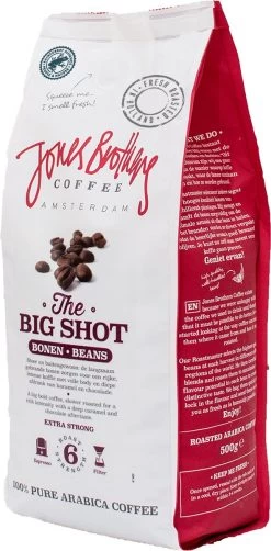 Jones Brothers Coffee The Big Shot Koffiebonen - 6 X 500 Gram -Koffieproducten 591x1200